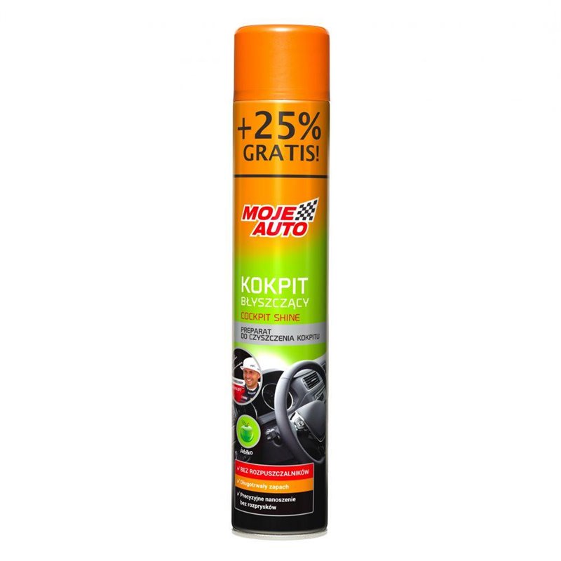 Spray curatare bord, Moje Auto, mere verzi, 750 ml (600 ml + 25% gratis)