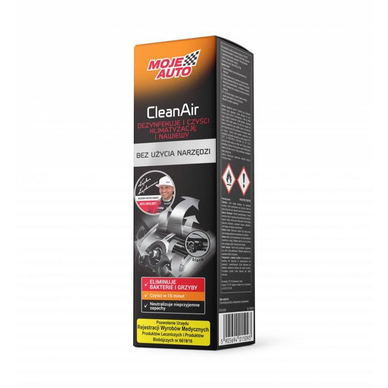 Spray curatare aer conditionat, Moje Auto, Black, 150 ml