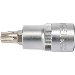 YT-04316 Bit Torx T50, Cu Adaptor 1/2", 55Mm