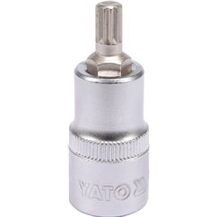 YT-04342 Bit Spline M8, Cu Adaptor 1/2", 55Mm