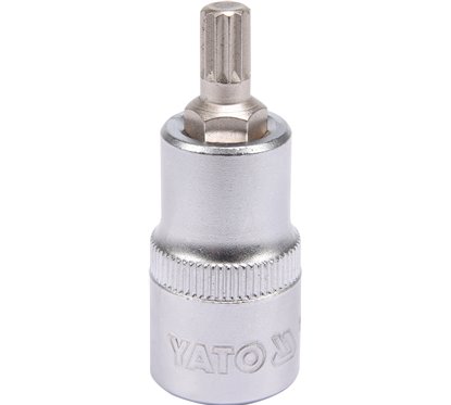 YT-04342 Bit Spline M8, Cu Adaptor 1/2", 55Mm