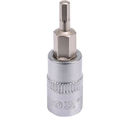 YT-04370 Bit Hexagonal 3 , Cu Adaptor 1/4", 37Mm