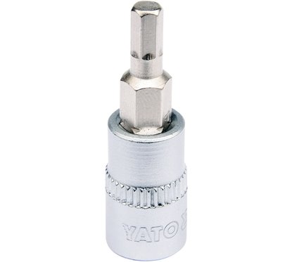 YT-04371 Bit Hexagonal 4 , Cu Adaptor 1/4", 37Mm