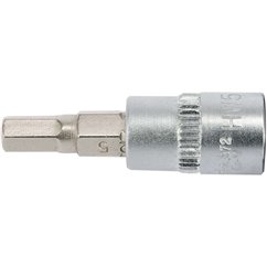 YT-04372 Bit Hexagonal 5 , Cu Adaptor 1/4", 37Mm