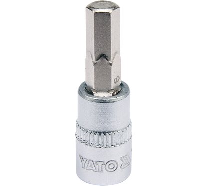 YT-04373 Bit Hexagonal 6 , Cu Adaptor 1/4", 37Mm