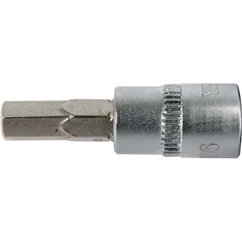 YT-04373 Bit Hexagonal 6 , Cu Adaptor 1/4", 37Mm