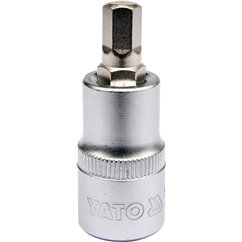 YT-04384 Bit Hexagonal 8 , Cu Adaptor 1/2", 55Mm