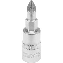 YT-04417 Bit Cruce Cu Adaptor 1/4", Pz1X37Mm