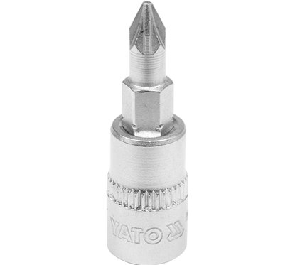 YT-04417 Bit Cruce Cu Adaptor 1/4", Pz1X37Mm