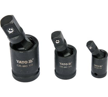 YT-10643 Set Articulatie Cardanica Impact 1/4", 3/8", 1/2"