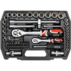 YT-38782 Set De Scule 1/2", 1/4", 72 Piese