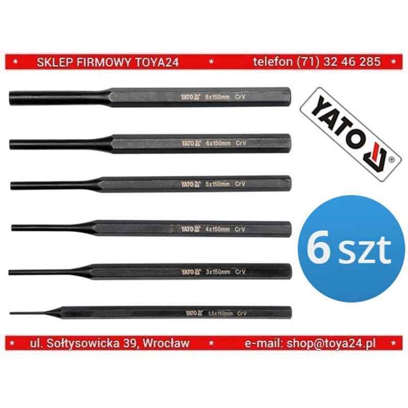 YT-47121 Set Dornuri 150Mm, 6 Piese