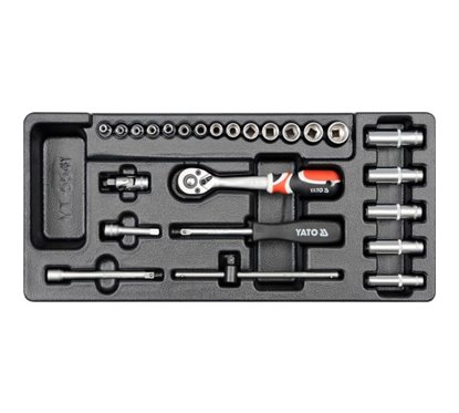 YT-5541 Set Tubulare+Clichet 25 Buc, 3.5-14Mm, Pentru Yt-5530