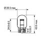 Bec W21/5W 12V/21/5W (All-Glass) Cu Soclu W3x16q Blister De 2 Buc.