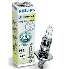 Bec H1 12V/55W Philips Longlife Ecovision 1 buc. P14.5S Base