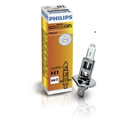 Bec H1 12V/55W +30% Philips Vision 1 buc. Capac De Carton P14.5S