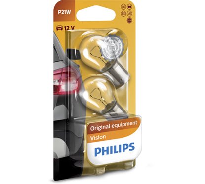 Bec P21W 12V/21W (Stop / Semnal De Intoarcere) PRet Pentru 2 buc. Philips Filament