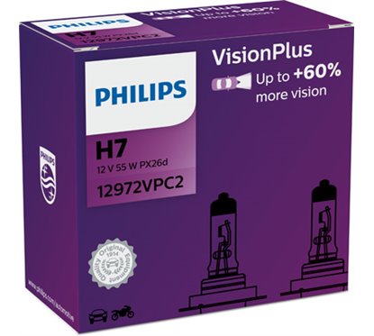 Bec far faza lunga PHILIPS VisionPlus 12972VPC2