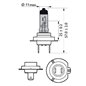 SET H7 12V/55W PX26d PX26d +60% 2 buc.+2 buc. W5W Philips Whitevision Ultra 4200k