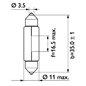 Bec C5W 24v/5W (Tubular) Blister 2 buc.