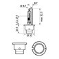Bec D2R Vision Light Color 4600k P32D-3 Baza P32D-3 Cutie De Carton