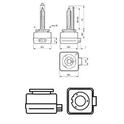 Bec D1S Philips Longer Life 4300k Culoare De Lumina Pk32d-2 Suport De Lampa 4 Ani Garantie Pachet De Carton