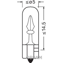 Bec Lumina Aditionala Frana W1.2W Osram