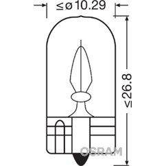 Bec Lumina Portiera W3W Osram