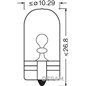 Bec Lumina Torpedou W5W Osram