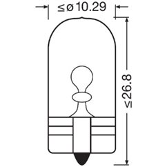 Bec Iluminare Demarcare / Avertizare W5W Osram