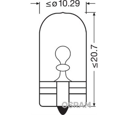 Bec Iluminare Portbagaj W6W Osram