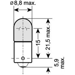 Bec Lumini Interioare T6W Osram