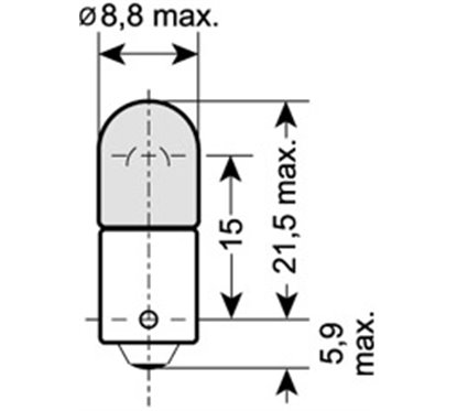 Bec Lumini Interioare T6W Osram