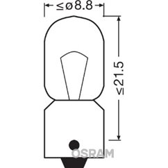 Bec Lampa Spate T4W Osram