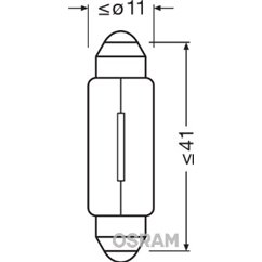 Bec Lumini Interioare C10W Osram