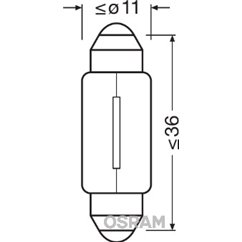 Bec Lampa Spate C5W Osram