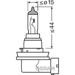 Bec Far Faza Lunga H8 Osram