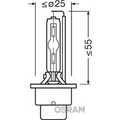 Bec Far Faza Lunga D2S Osram