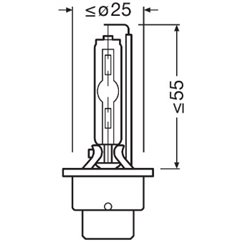 Bec Far Faza Lunga D2S Osram