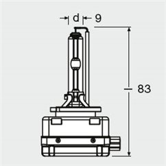 Bec Far Faza Lunga D3S Osram