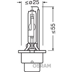 Bec Far Faza Lunga D4R Osram