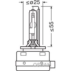 Bec Far Faza Lunga D8S Osram