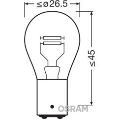 Bec Lumini De Stationare P21/4W Osram