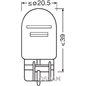 Bec Semnalizator W21/5W Osram