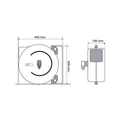 ROLA CU ARC DIN PLASTIC CU FURTUN 1/4 "X15M PCV