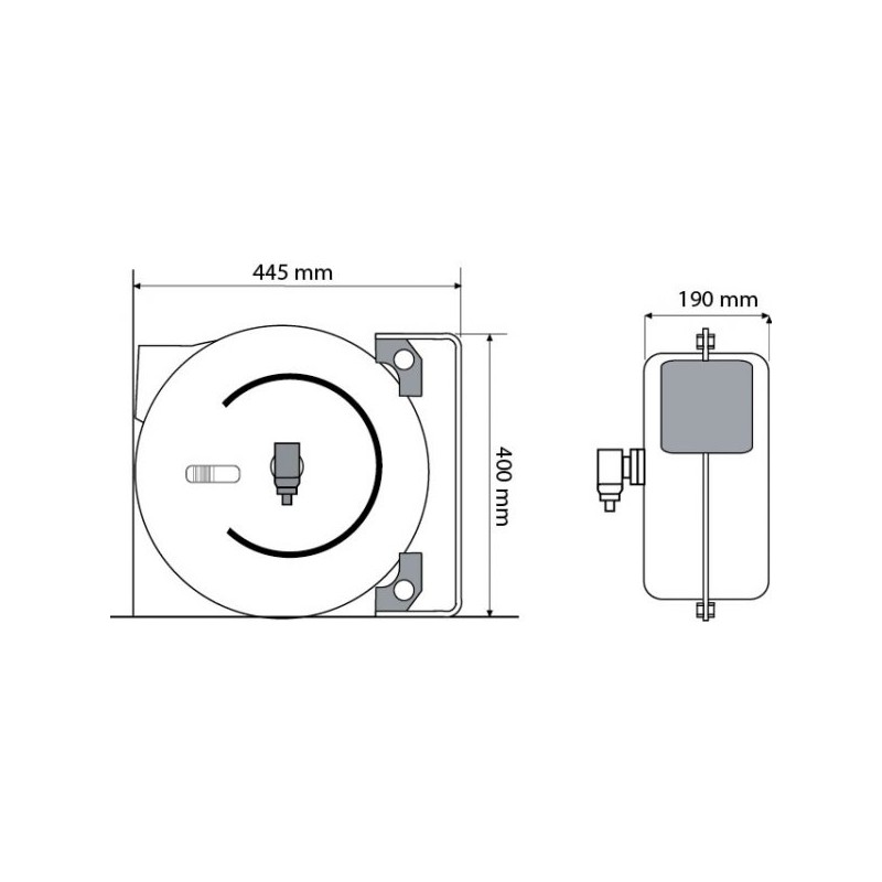 ROLA CU ARC DIN PLASTIC CU FURTUN 1/4 "X15M PCV