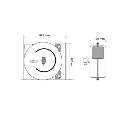 ROLA CU ARC DIN PLASTIC CU FURTUN 1/4 "X15M PCV