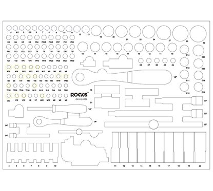 Trusa de scule ROOKS OK-01.3136 