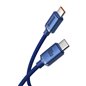 Cablu de Date Type-C la Type-C 100W, 1.2m - Baseus Crystal Shine (CAJY000603) - Blue
