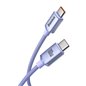Cablu de Date Type-C la Type-C 100W, 2m - Baseus Crystal Shine (CAJY000705) - Purple